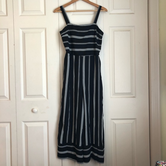 Japna Pants - Black and White Wide Leg Jumpsuit